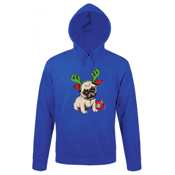 Mikina "Christmas pug"