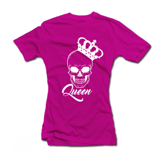 Sada triček "King & Queen" s lebkou