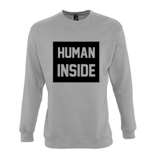 Mikina "Human inside" (bez kapuce)