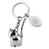 Klíčenka "Kočička" (s možností gravírování za příplatek)