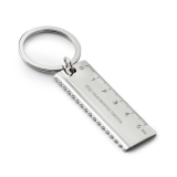 Klíčenka "Pravítko" (s možností gravírování za příplatek)