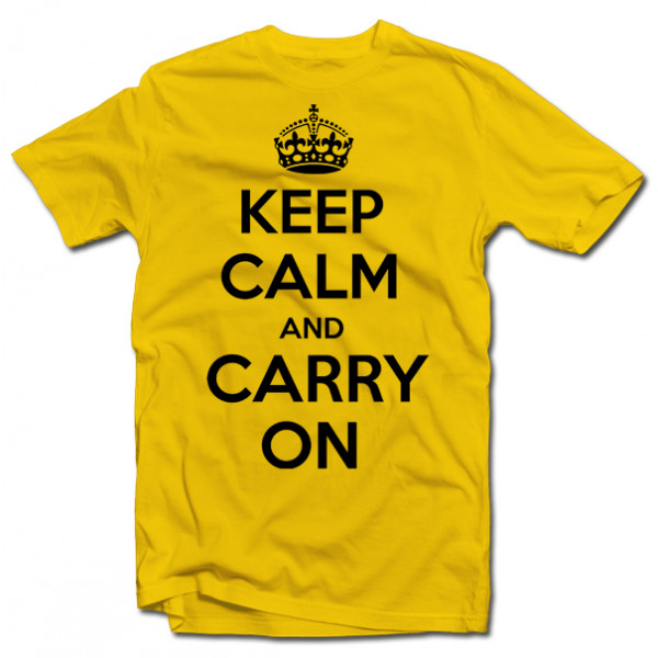 Tričko "KEEP CALM AND CARRY ON"