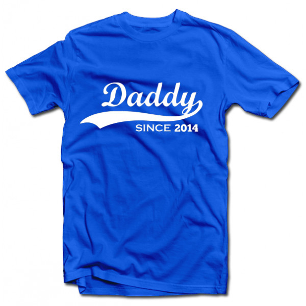 Tričko "Daddy since" s rokem dle Vašeho výběru