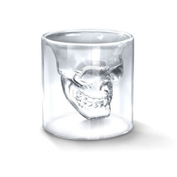 Sklenice "DOOMED" ve tvaru lebky, 75ml
