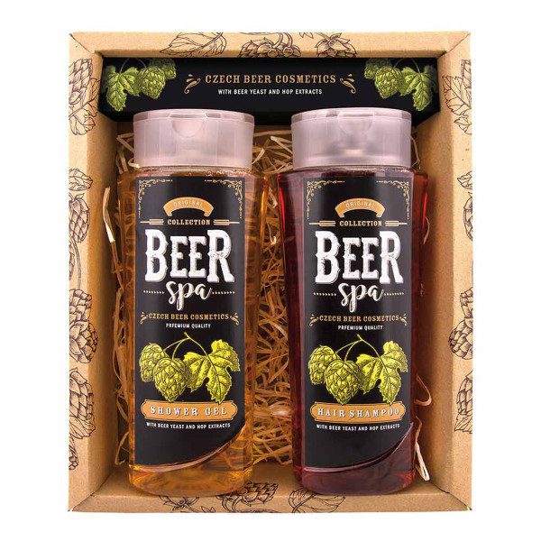 "BEER SPA" pivní kosmetická sada – gel (250ml) a šampon (250ml) "BEER SPA" pivní kosmetická sada – gel (250ml) a šampon (250ml)