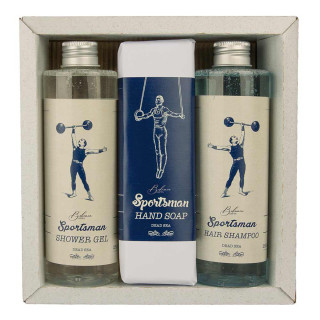 Kosmetická sada "Sportsman" (gel 250ml + mýdlo 145g + a šampon 250ml)