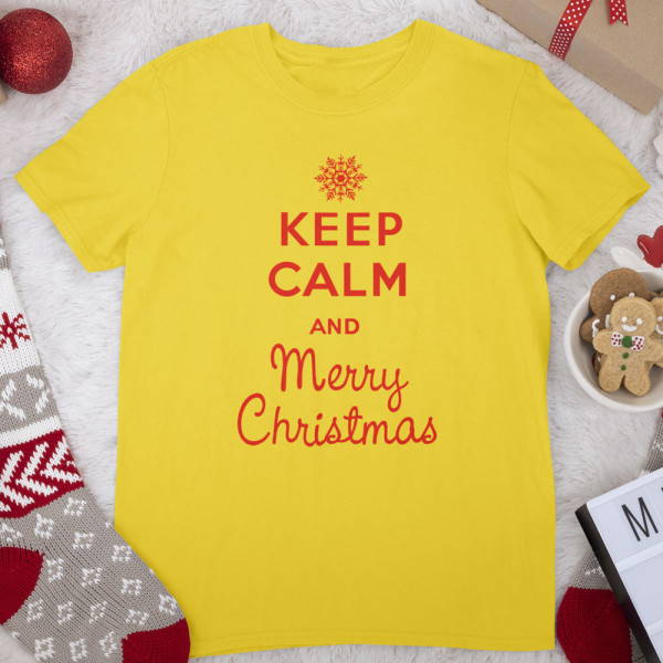 Tričko "Keep calm Merry Christmas"