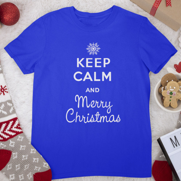 Tričko "Keep calm Merry Christmas"