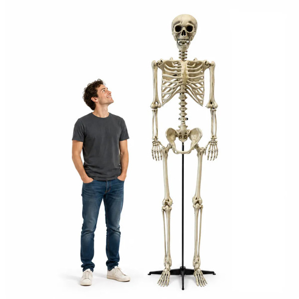 Obří dekorace ve tvaru kostry, velikost XXL (240 cm)