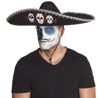 Mexický klobouk „Sombrero Calavera“ Mexický klobouk „Sombrero Calavera“