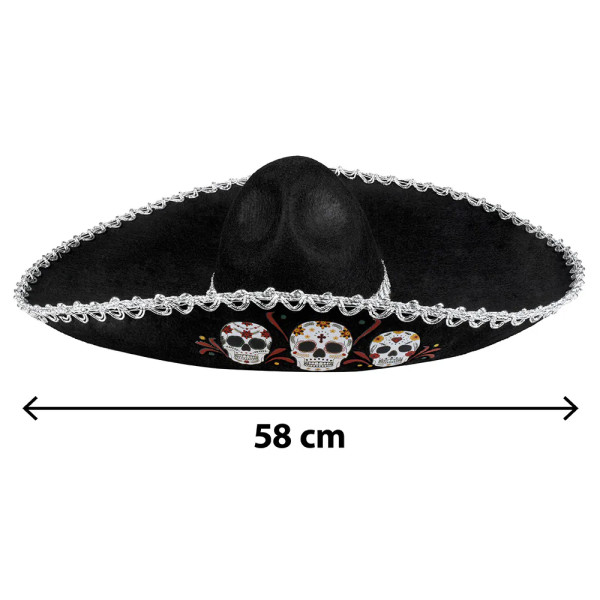 Mexický klobouk „Sombrero Calavera“