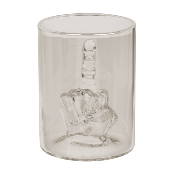Sklenice na whisky „Middle Finger“, 350 ml