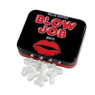 Bonbóny v krabičce „Blow Job Mints“