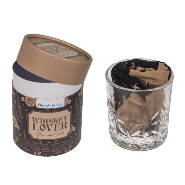 Dárková sada „Nápoje“ (sklenice + ponožky)