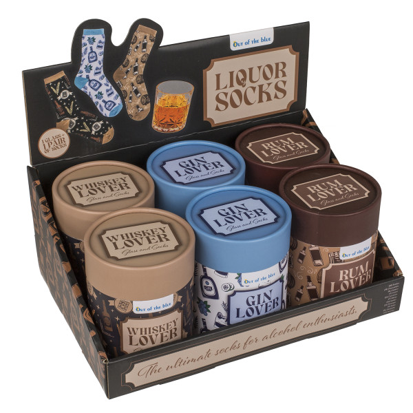 Dárková sada „Nápoje“ (sklenice + ponožky)