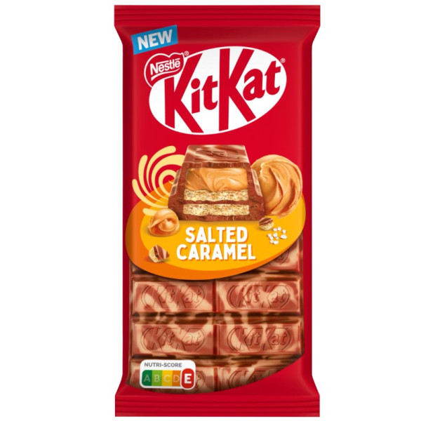 „KIT KAT“ mléčná čokoláda se slanou karamelovou náplní, 99 g „KIT KAT“ mléčná čokoláda se slanou karamelovou náplní, 99 g