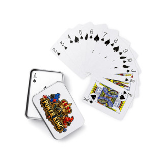 Karty v kovové krabičce "Poker King" Karty v kovové krabičce "Poker King"