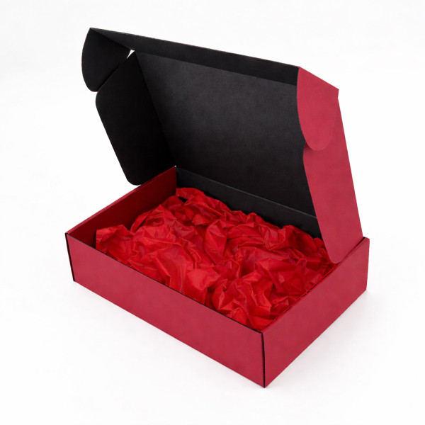 Prémiová dárková krabička, tmavě červená 305x215x85mm