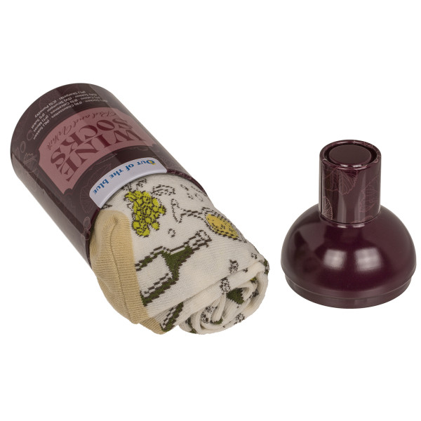 Ponožky s motivem červeného a bílého vína, 2 páry