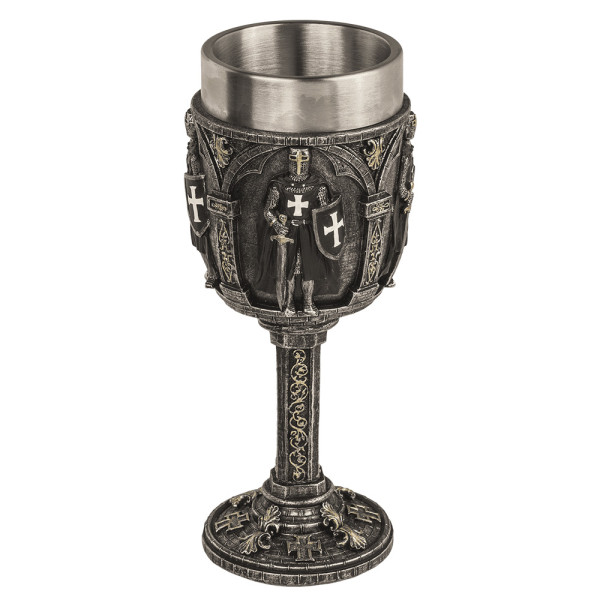 Pohár v rytířském stylu s nerezovým vnitřkem
