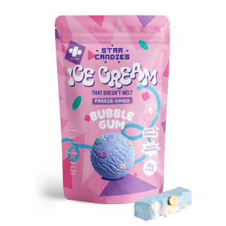 STAR CANDIES Lyofilizovaná zmrzlina ke žvýkání s příchutí žvýkačky, 50g