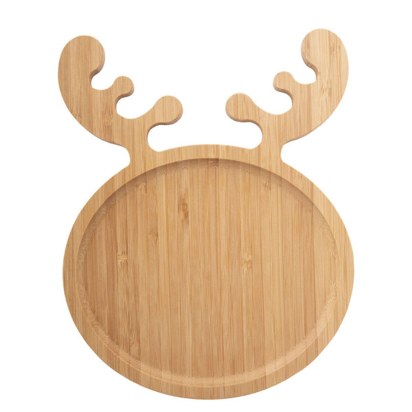 Dřevěný podnos na občerstvení "Reindeer"
