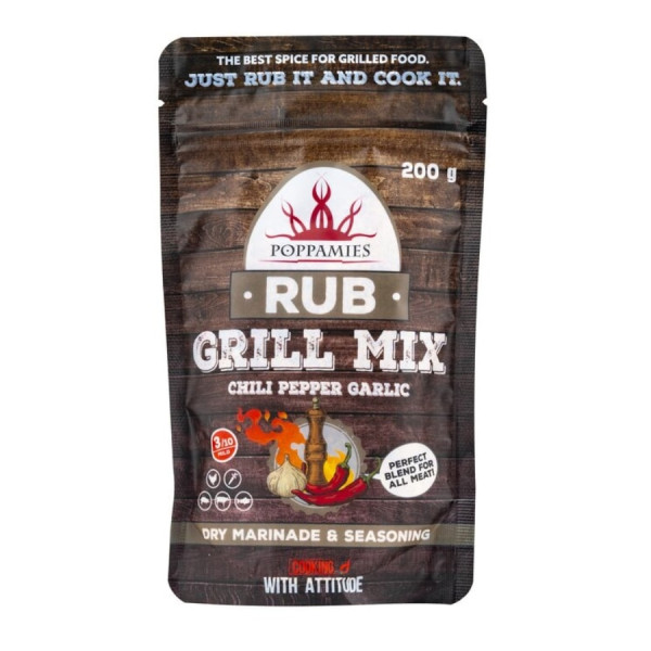 Grilovací směs "Grill Mix Rub", 200 g. Grilovací směs "Grill Mix Rub", 200 g.