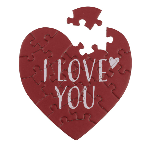 Pohlednice ve tvaru srdce - puzzle „Love“ Pohlednice ve tvaru srdce - puzzle „Love“