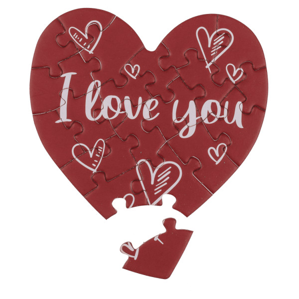 Pohlednice ve tvaru srdce - puzzle „Love“ Pohlednice ve tvaru srdce - puzzle „Love“