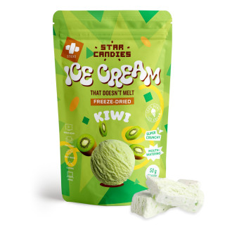 Lyofilizovaná zmrzlina s příchutí kiwi STAR CANDIES, 50g