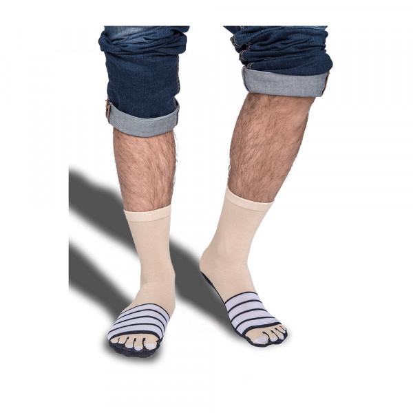 Vtipné ponožky "Optická iluze"