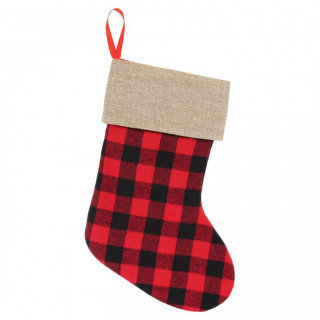 Kostkovaná vánoční ponožka "Christmas" (40,5 cm)