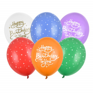 Balónky Happy Birthday To You (6 ks)