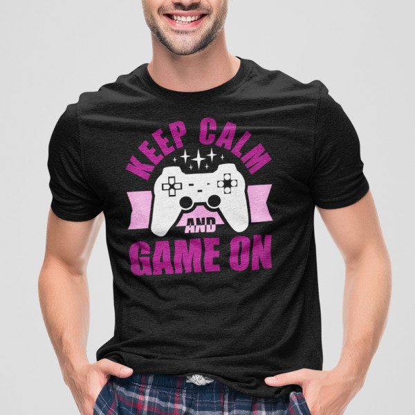 Tričko "Keep calm and game on"