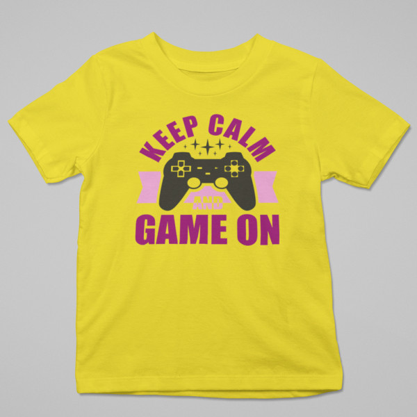 Tričko "Keep calm and game on"