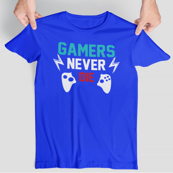 Tričko "Gamers never die"