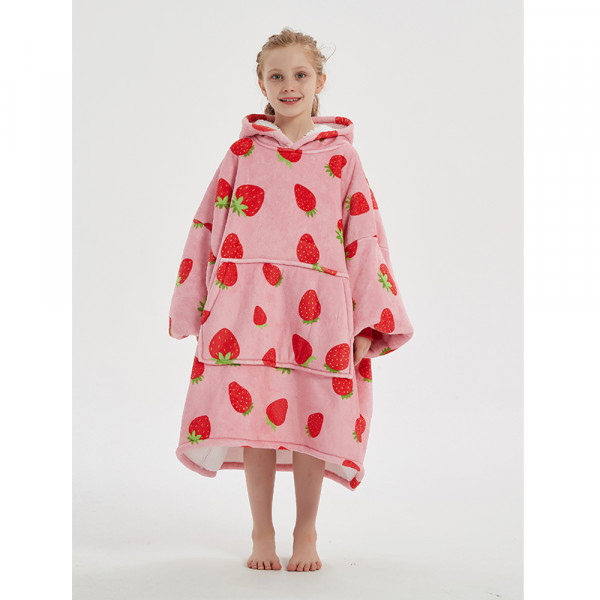BARAMOOR mikina - pléd pro děti "Strawberry"