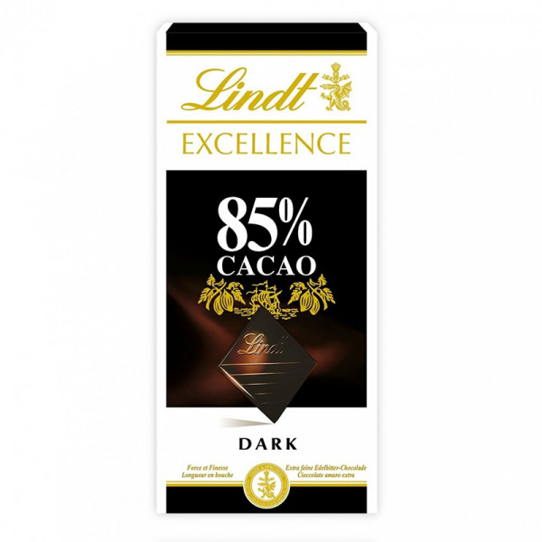 "LINDT EXCELLENCE“ hořká čokoláda (85%), 100 g