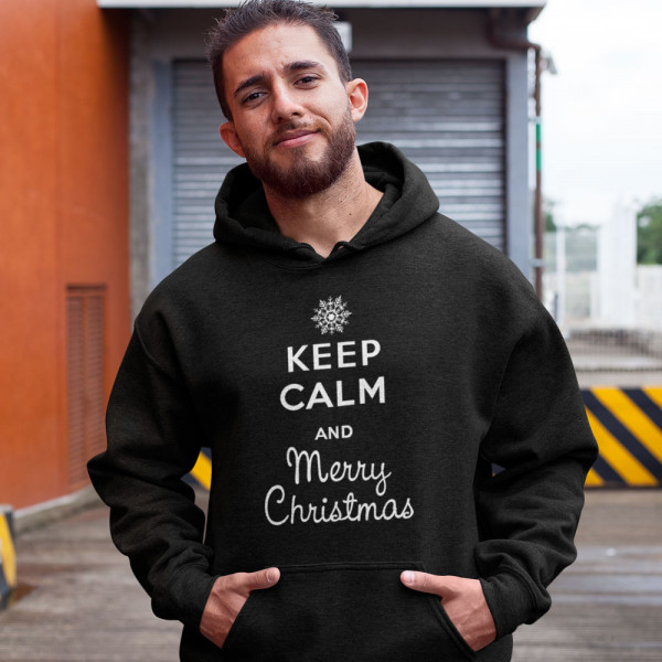 Mikina "Keep calm Merry Christmas"