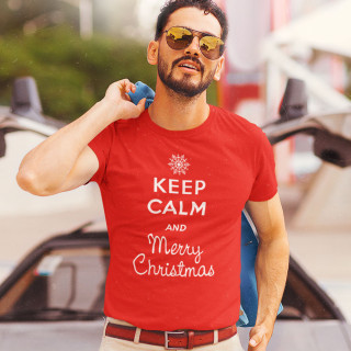 Tričko "Keep calm Merry Christmas"