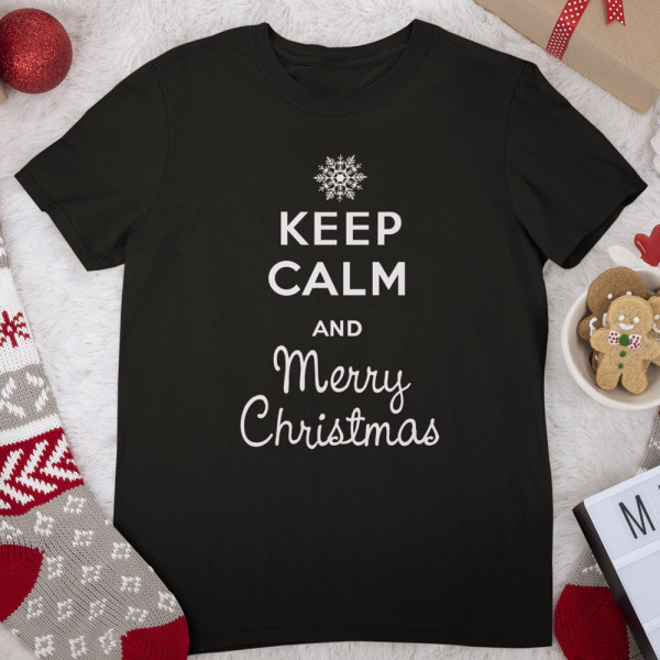 Tričko "Keep calm Merry Christmas"