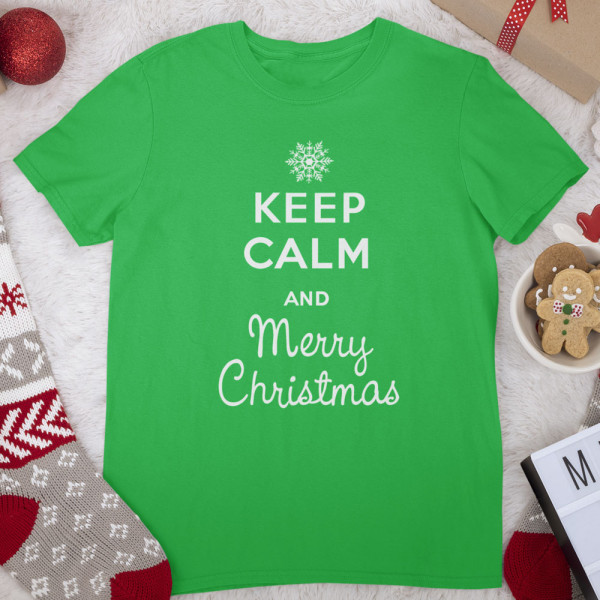 Tričko "Keep calm Merry Christmas"