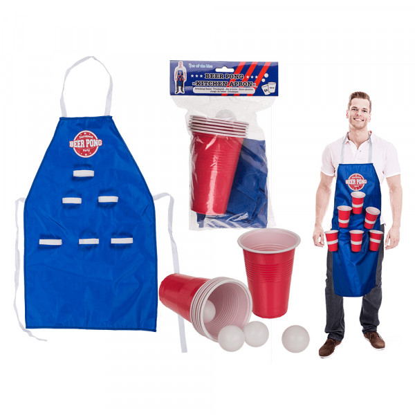 Kuchyňská zástěra "Beer Pong"