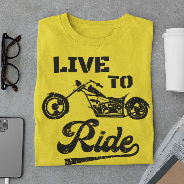 Tričko "Live to ride"