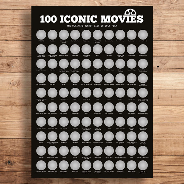 EnnoVatti "TOP 100 filmů" stírací plakát