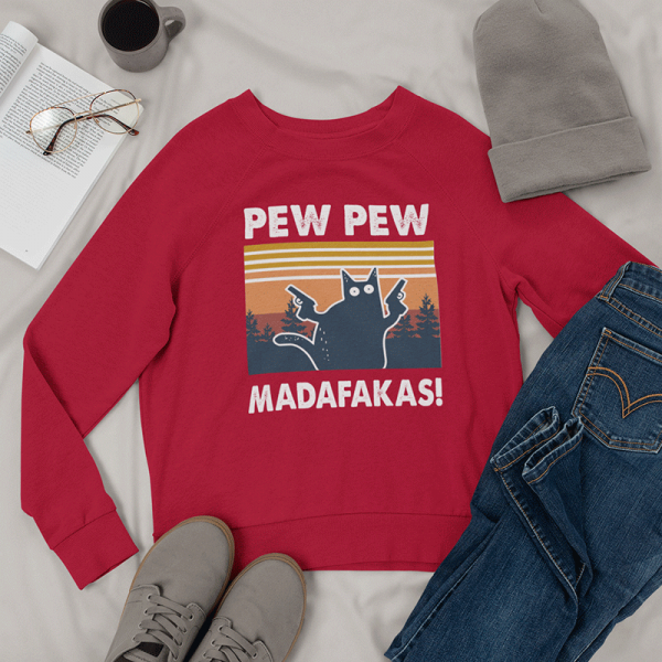 Mikina "Pew Pew Madafakas" (bez kapuce)