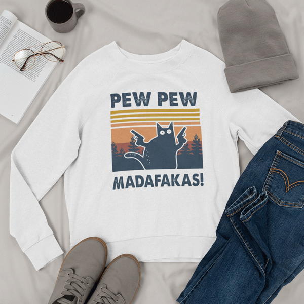 Mikina "Pew Pew Madafakas" (bez kapuce)