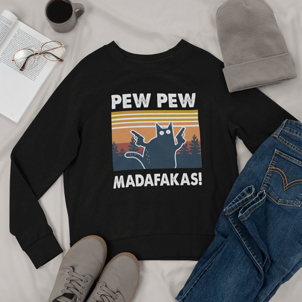 Mikina "Pew Pew Madafakas" (bez kapuce)