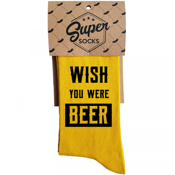 Ponožky "Wish you were beer"