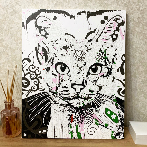 Malování podle čísel "Egyptská kočka" (40x50cm)